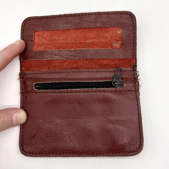 Vintage Genuine Leather Wallet Coin Purse Made In Brazil Bifold 80s 90s - Picture 3 of 10